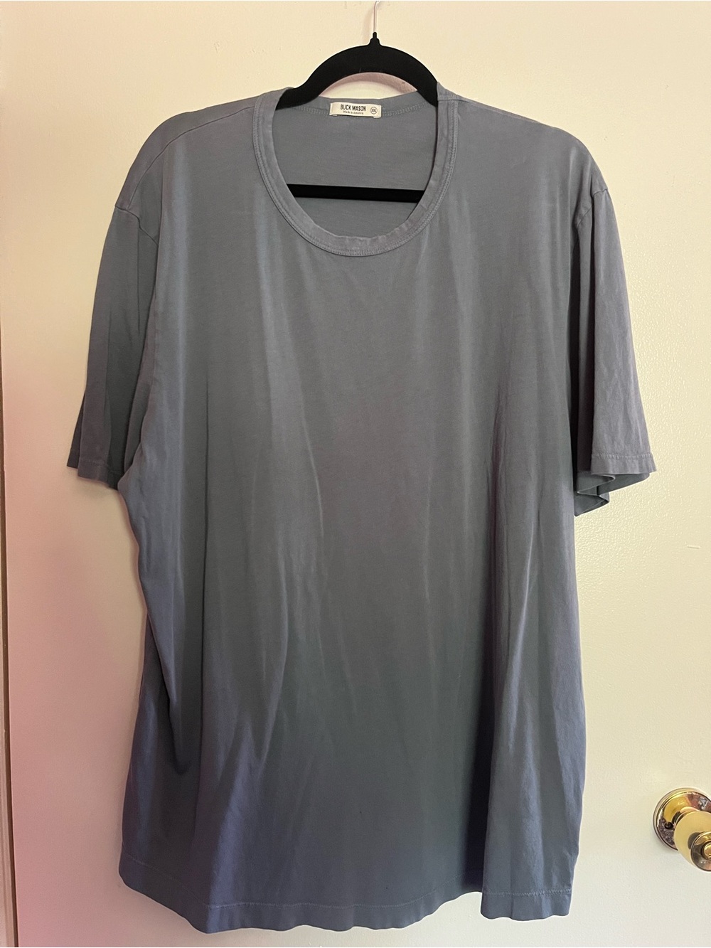 Buck Mason Men’s Short-Sleeve Crewneck Tee in Slate Blue